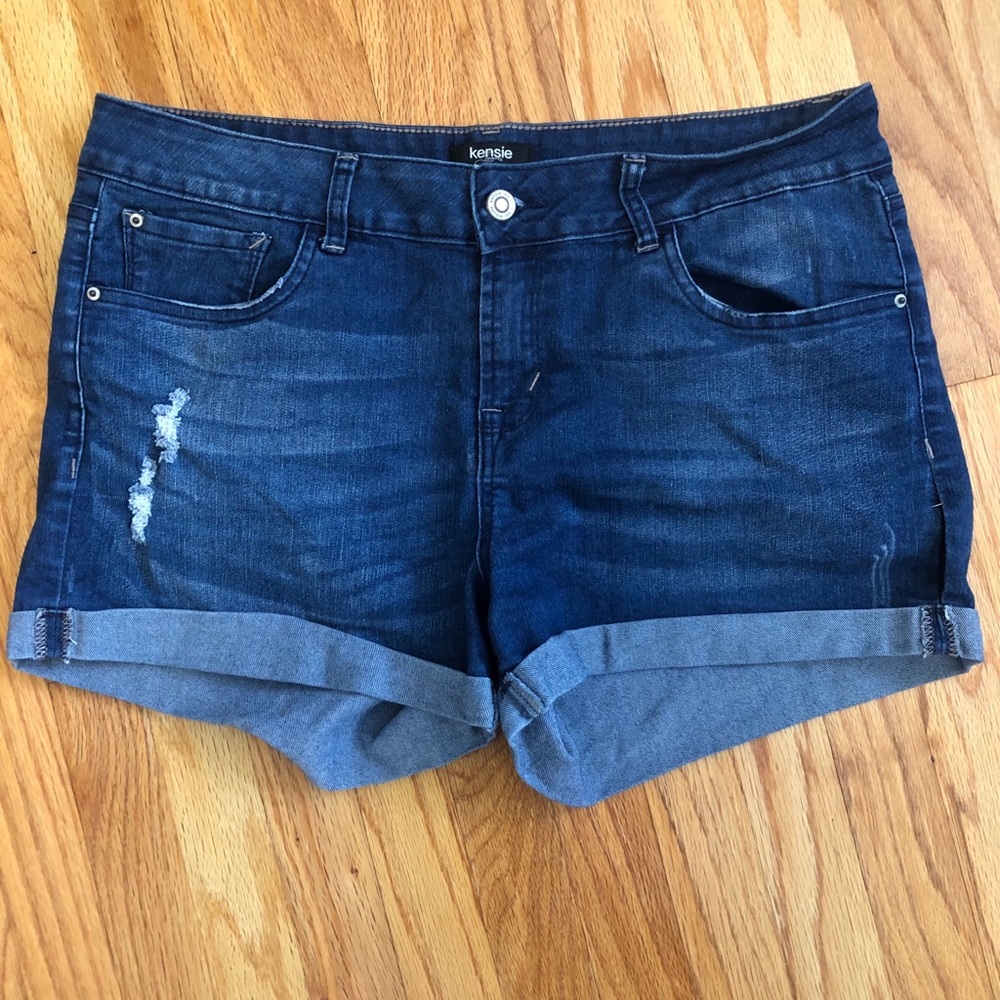 Kenzie distressed denim shorts